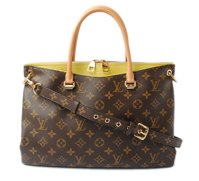 Louis Vuitton Tote Bag Shoulder Pallas M41149 Strap Monogram ピスタッシュ Belonging To