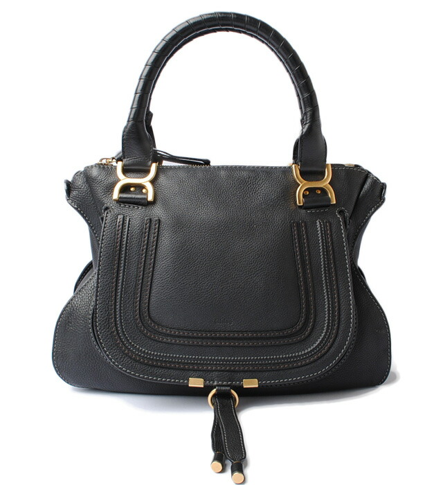 Kuroe Tote Bag Handbag Chloe Marcie Navy Outlet