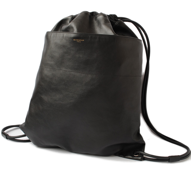 mens leather drawstring bag