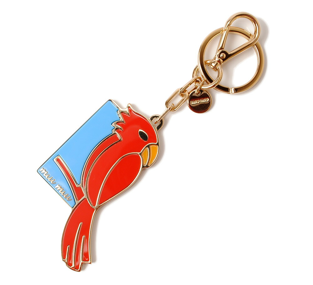 miumiu ミュウミュウ クリスタル ビジュー キーリング MIU MIU - miu miu クリスタルモチーフ キーリングの通販 by