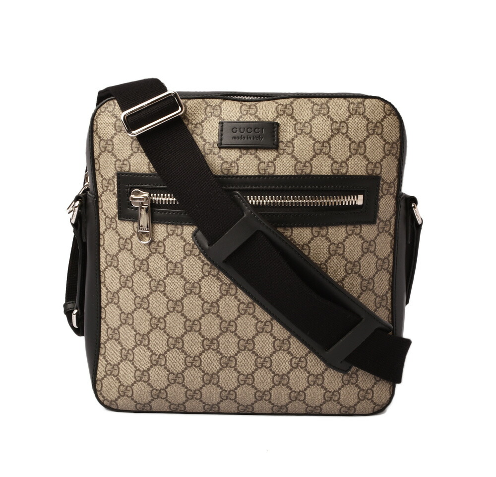 Gucci Shoulder Bag Messenger Gg スプリーム Brown Beige Black 473878