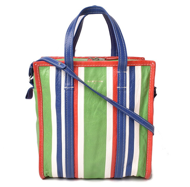 バレンシアガ ハンドバッグ/ショルダーバッグ BALENCIAGA バザールショッパーS 443096 グリーン/マルチ レザー【中古】|Import Shop P.I.T.
