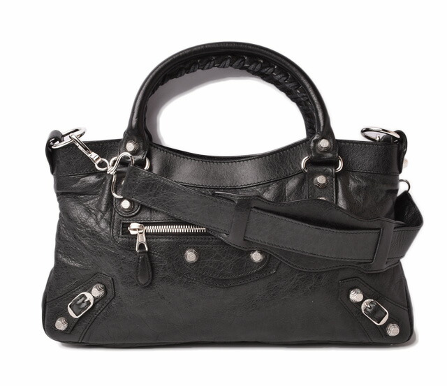 バレンシアガハンドバッグ Shoulder Bag City Balenciaga Giant First The Black 240577 1000 213048