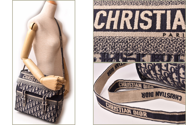 【楽天市場】クリスチャンディオール メッセンジャーバッグ/ショルダーバッグ Christian Dior ディオールキャンプ刺繍入りキャンバス