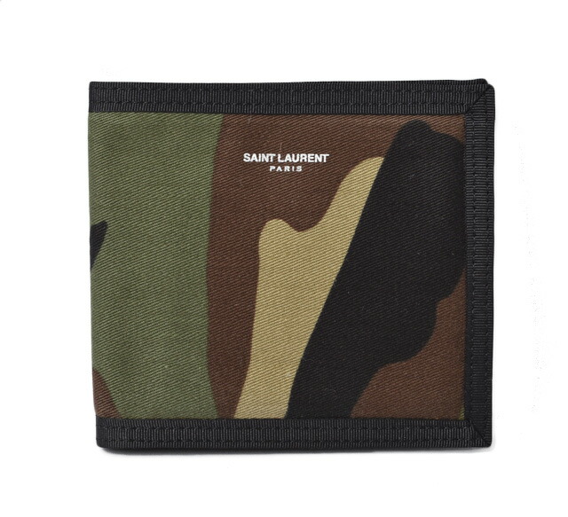 サンローラン 財布/札入れ YSL SAINT LAURENT メンズ 折財布 ミリタリー アーミーグリーン