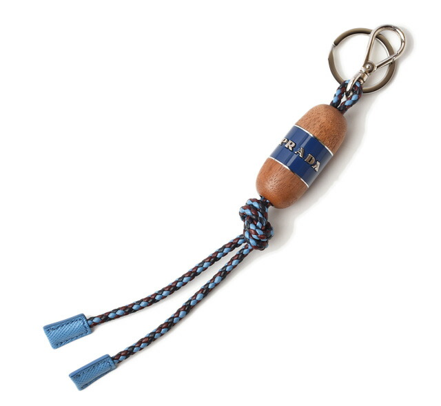 PRADA オーストリッチ レザーキーリング ホルダー チャーム PRADA プラダ キーリング 2PP041 053 F0002 メンズ レディース