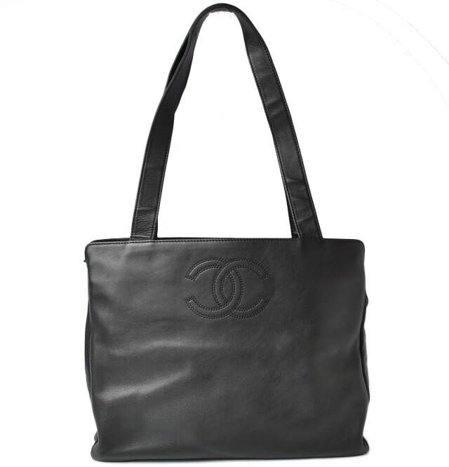 シャネル ショルダーバッグ/トートバッグ A4 CHANEL ココマーク ラムレザー ブラック 【中古】|Import Shop P.I.T.