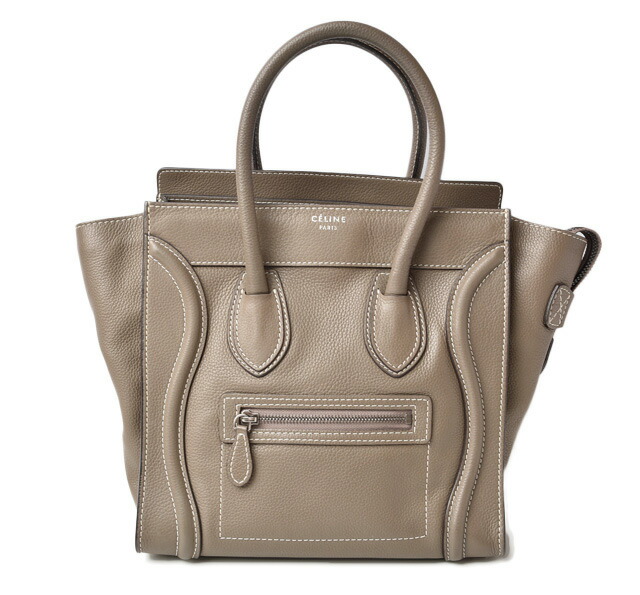 セリーヌ ハンドバッグ CELINE バッグ マイクロショッパー ラゲージ グレージュ【中古】|Import Shop P.I.T.