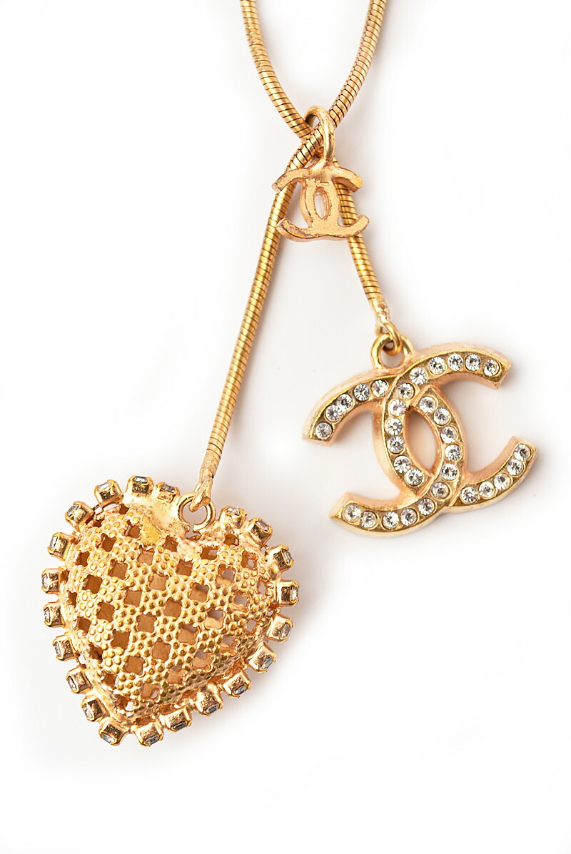 シャネル CHANEL ハートネックレス カメリア ココマーク CHANEL シャネル ネックレス カメリア ココマーク ピンク