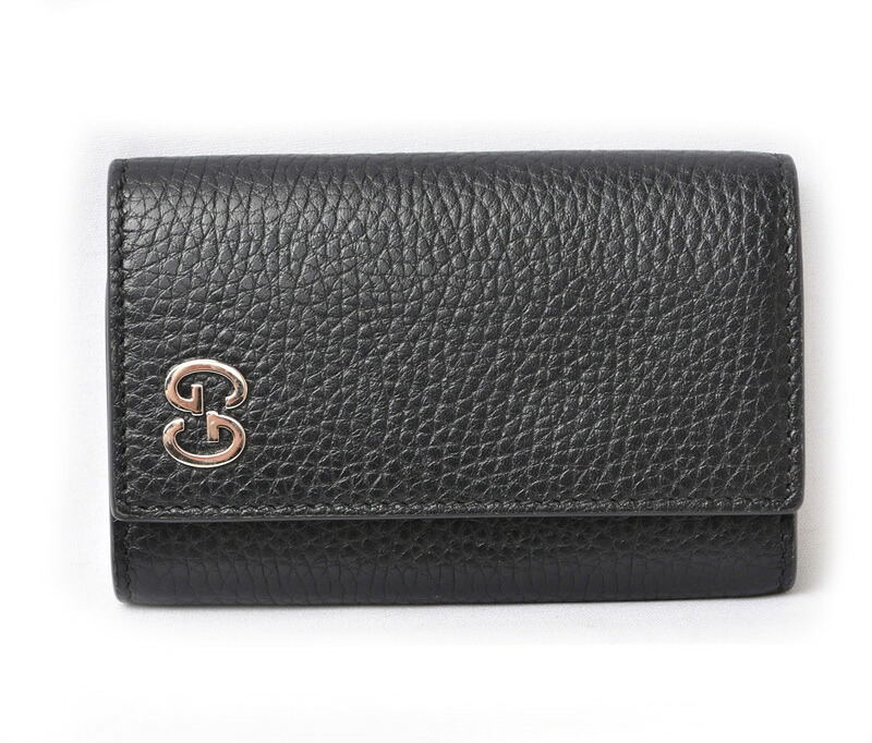 グッチ キーケース/キーホルダー GUCCI 6連 レザー GGロゴ ブラック/シルバー 473924【中古】｜Import Shop P.I.T.