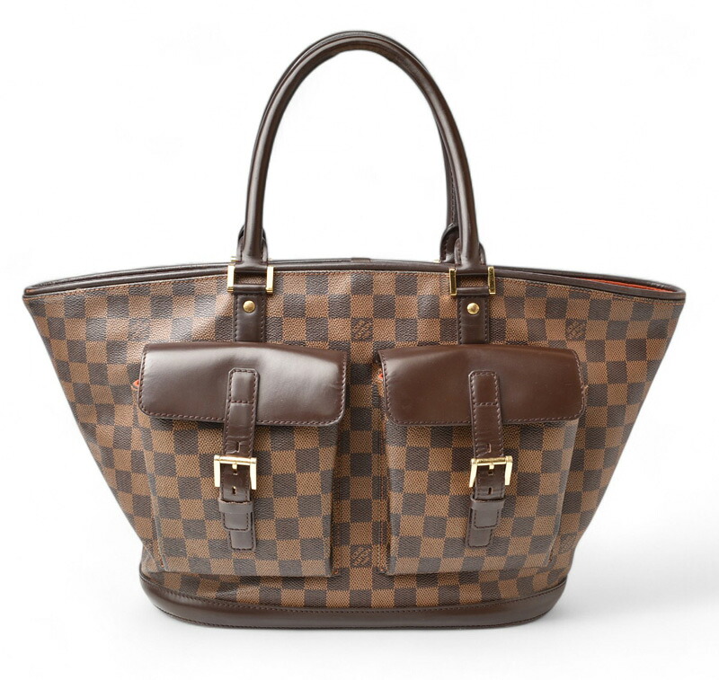 ルイヴィトン トートバッグ/ショルダーバッグ A4対応 LOUIS VUITTON バッグ ダミエ マノスクGM エベヌ N51120【中古】