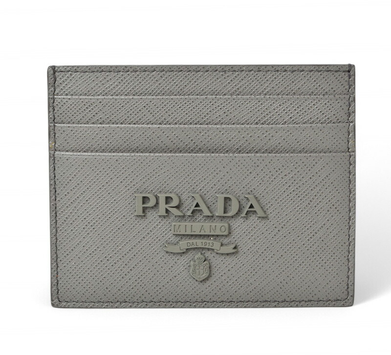 新品未使用✨プラダ カードケース 名刺入れ サフィアーノレザー 銀 シルバー 楽天市場】【未使用品】PRADA プラダ カードケース 名刺入れ