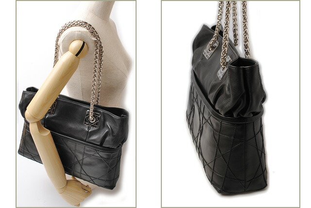 Import P I T Rakuten Global Market Dior Lady Bag Dior Tote Bag Black Lambskin
