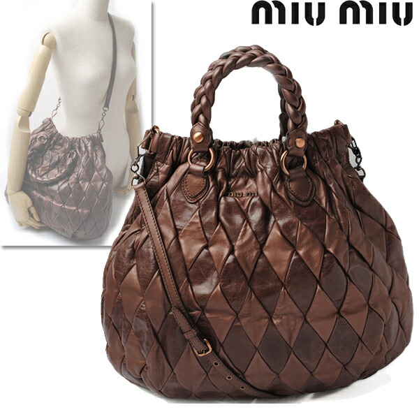 Miumiu ミュウミュウ 2way Ho Baud Bag Patchwork Leather Metallic Brown Rr1432 Used Smtb Tk Miumiu ミュウミュウ 2way Ho Baud Bag Patchwork Leather Metallic Brown Rr1432 Used Smtb Tk