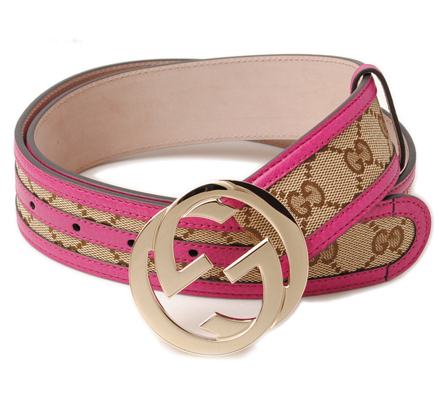 Import shop P.I.T.: Gucci belt unisex GUCCI GG buckle GG brown / beige pink 114876 unused FWCGG ...