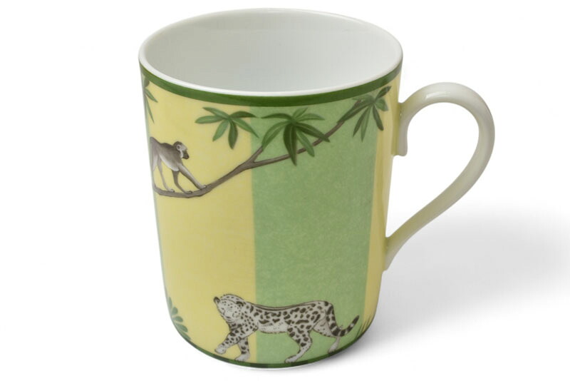 エルメス 未使用 マグカップ HERMES 陶器 アフリカ グリーン/ホワイト【中古】|Import Shop P.I.T.