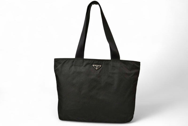 プラダ ナイロンエコバッグ プラダ PRADA エコバッグ トートバッグ 黒 ピンク ナイロン