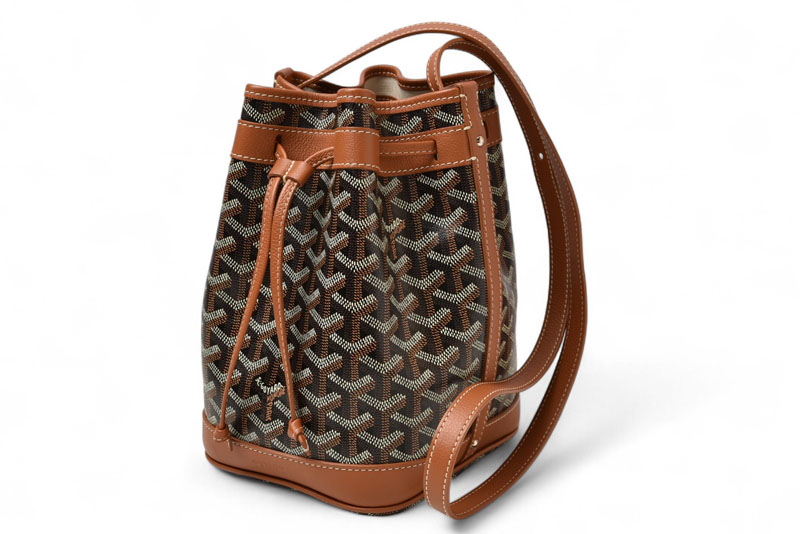 ゴヤール バッグ/ショルダーバッグ GOYARD プティ・フロ バケットバッグ/PEFLOTPMLTY50CL50P ブラック/ナチュラル【中古】