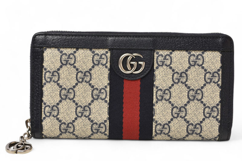 楽天市場】Gucci グッチ GGスプリーム ラウンドファスナー長財布