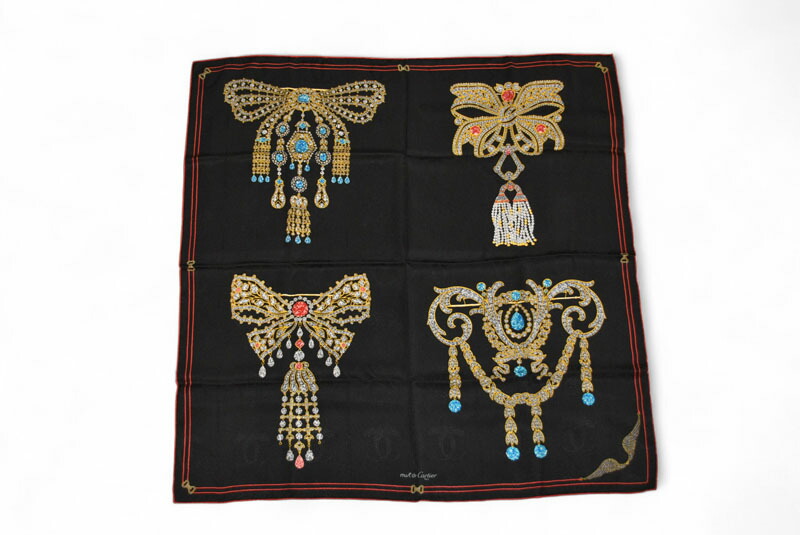 楽天市場】カルティエ マハラジャ 象 宝石 スカーフ ベージュ マルチ