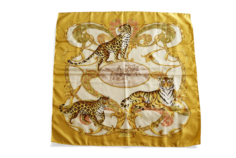 楽天市場】サルバトーレ フェラガモ スカーフ トラ 柄 虎 動物