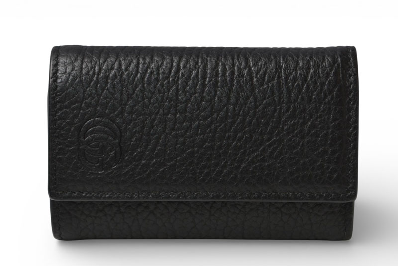 グッチ キーケース/キーホルダー GUCCI 6連 GG DEBOSSED 795336 AADD7 1000 ブラック【中古】
