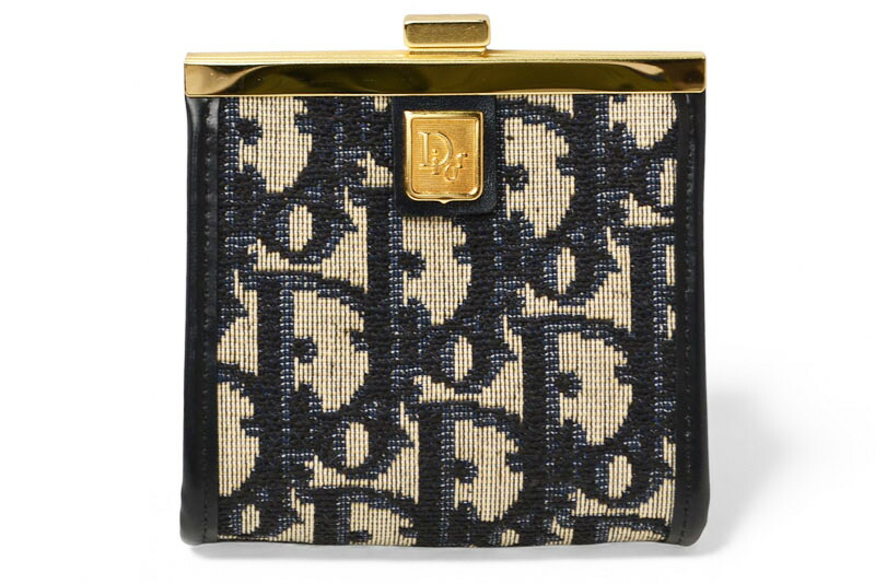 【美品】ChristianDior　ディオール　がま口　トロッター　二つ折り財布 楽天市場】Christian Dior クリスチャン ディオール 編み込み 2つ折