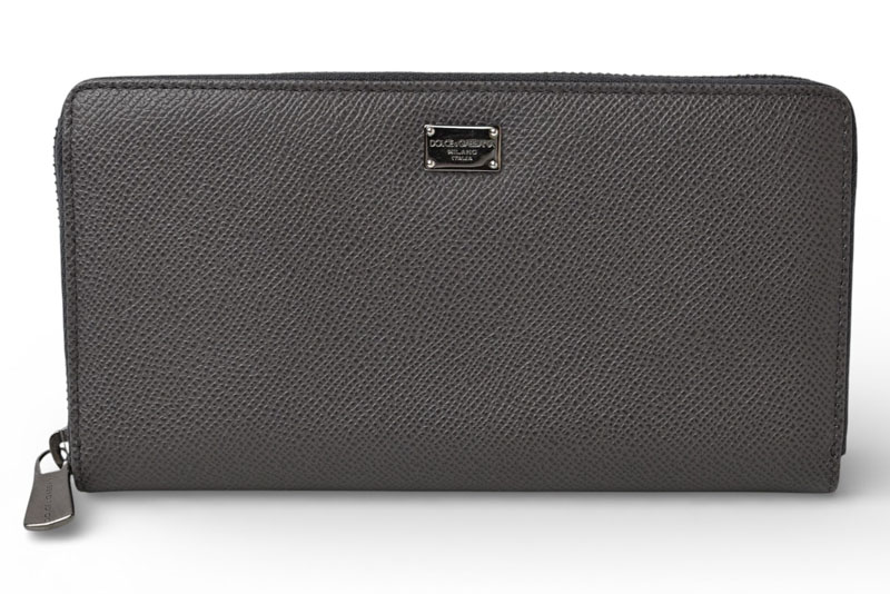 ドルチェアンドガッバーナ 財布 DOLCE&GABBANA/ドルガバ 長財布/ラウンドファスナー式 グレー BP1672 メンズ/レディース【中古】