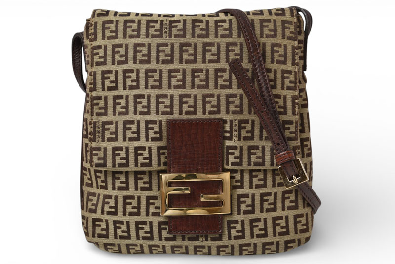 フェンディ ショルダーバッグ ズッキーノ FENDI ヴィンテージ バッグ ZUCCA/ズッカ柄 ベージュ/ブラウン 8BT075【中古】|Import Shop P.I.T.