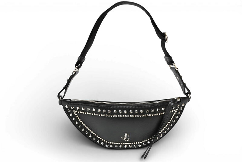 ジミーチュウ ボディバッグ JIMMY CHOO バッグ ヴァレンヌ JCロゴ 2WAY ワンショルダー スタッズ ブラック【中古】｜Import Shop P.I.T.