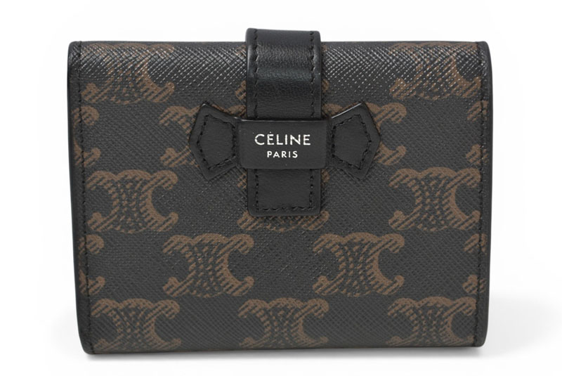 楽天市場】【未使用品】【財布】CELINE セリーヌ マカダム柄 三つ折り 