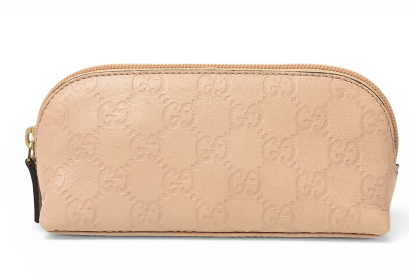 グッチ ポーチ GUCCI グッチシマ 化粧ポーチ/コスメポーチ GG/ベージュ 272367【中古】｜Import Shop P.I.T. 23,606円