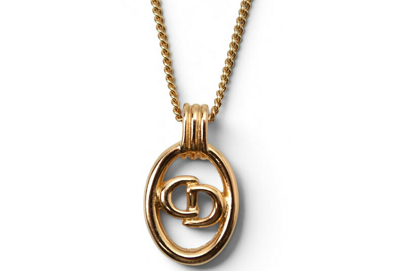 クリスチャンディオール ネックレス/ペンダント Christian Dior ヴィンテージ CDロゴ ゴールド【中古】｜Import Shop P.I.T.
