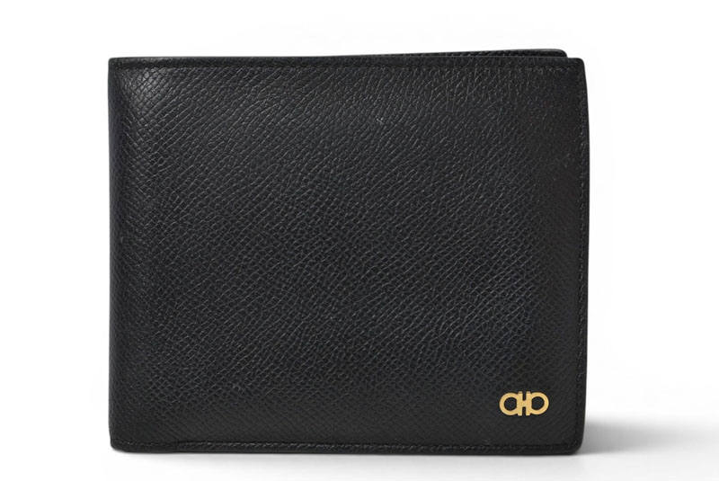 サルヴァトーレフェラガモ 財布/二つ折り メンズSalvatore Ferragamo 折財布/札入れ ブラック 661454【中古】｜Import Shop P.I.T.