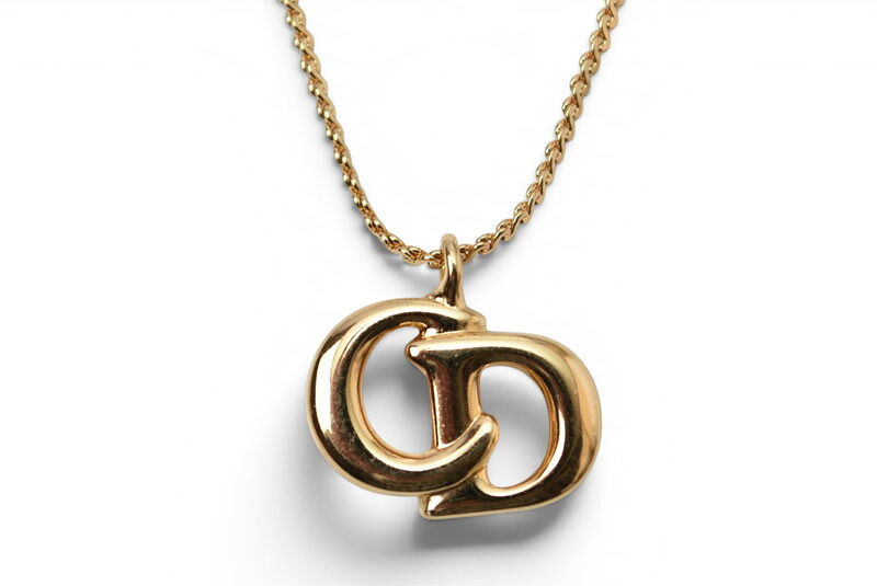 クリスチャンディオール ネックレス Christian Dior ヴィンテージ CDロゴモチーフ ゴールド【中古】｜Import Shop P.I.T.