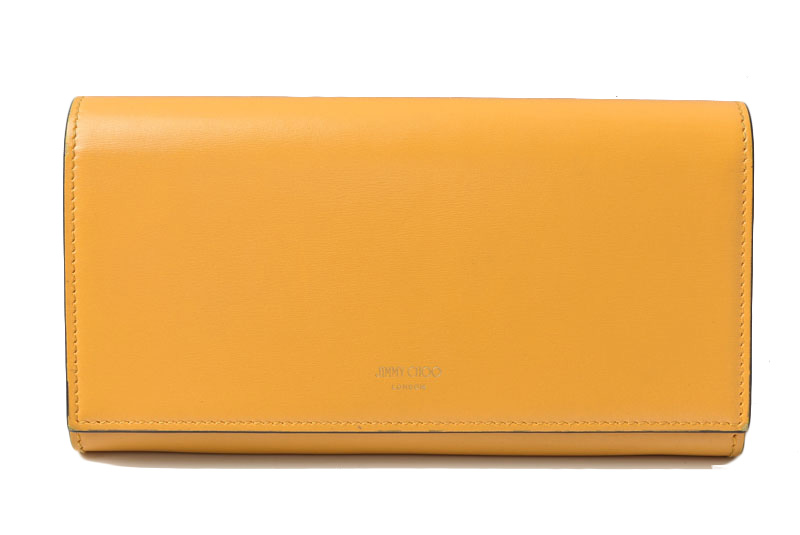 ジミーチュウ 財布/ JIMMY CHOO 長財布 MARTINA マルティナ レザー イエロー/ブルー【中古】｜Import Shop P.I.T.
