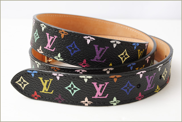 Import shop P.I.T.: Louis Vuitton belts LOUIS VUITTON Sun tulle mini 25 MM women&#39;s multicolor ...