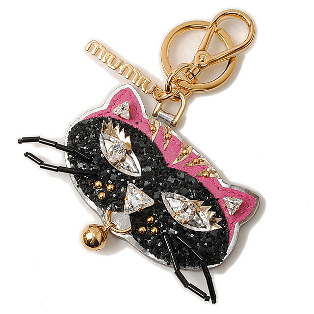 新品レベル MIU MIU チャーム ファー キャット 新品レベル MIU MIU チャーム ファー キャット