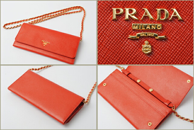 prada flame wallet