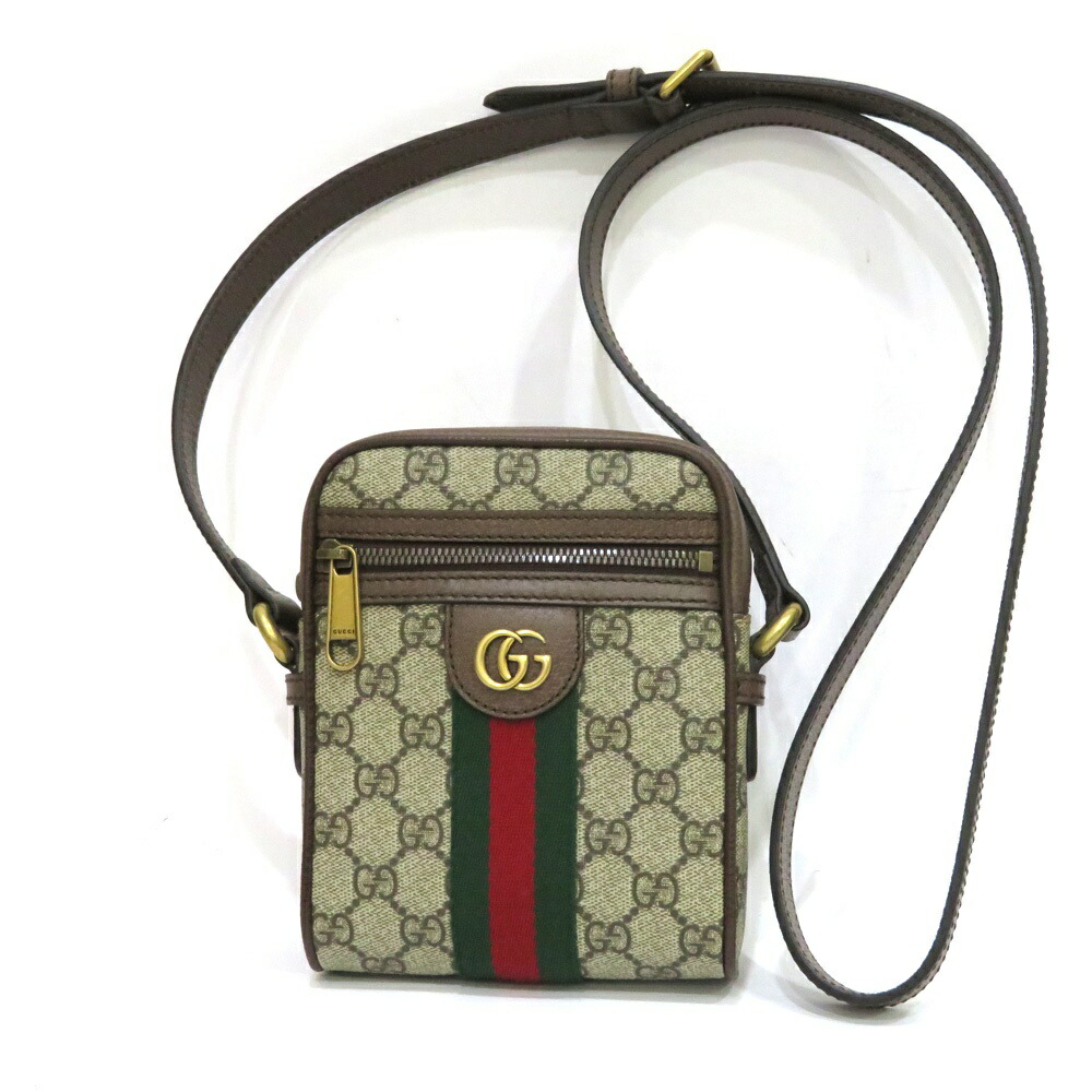 中古 美品 グッチ オフィディア シェリーライン ショルダーバッグ Aランク GGスプリーム 598127 GUCCI 【送料無料】【名谷店】