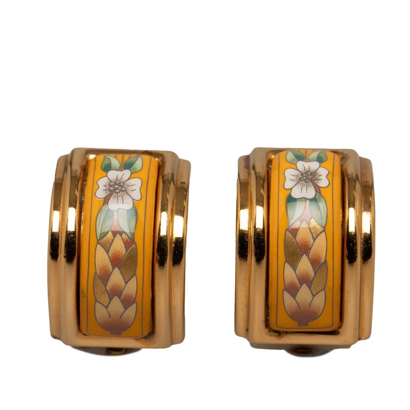 美品 HERMES エルメス エマイユ 七宝焼き ブローチ ヴィンテージ Vintage Gallery Rococo OLD GUCCI 世界No.1のコレクション！