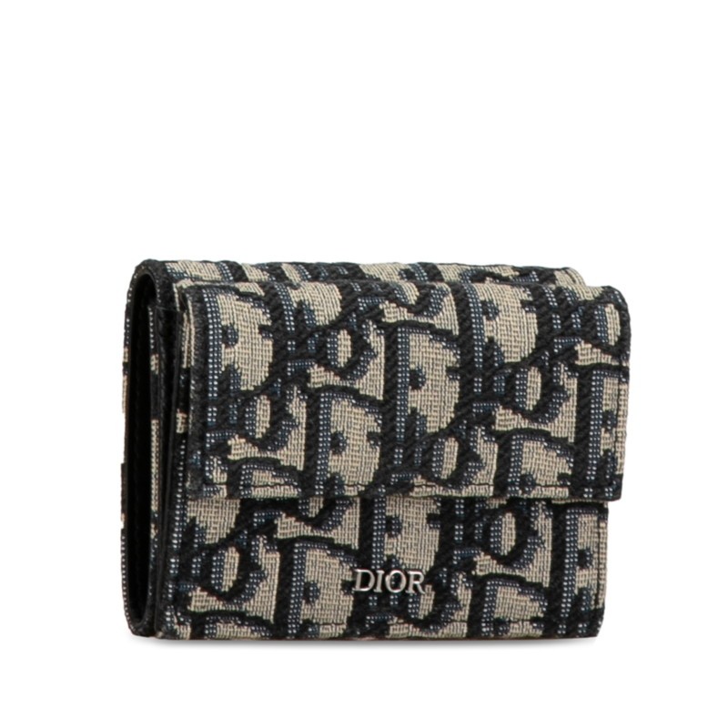 【ディオール】サドル ロータスウォレット オブリーク ジャガード DIOR | Saddle Lotus ウォレット ディオール オブリーク ジャカード