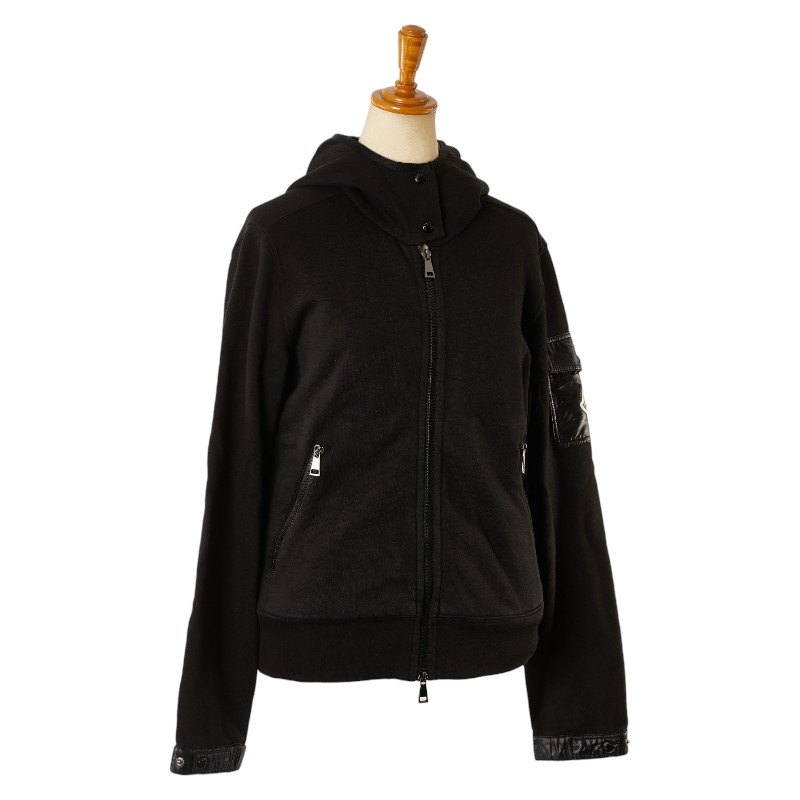 MONCLER モンクレール MAGLIA CARDIGAN ジップアップスウェットパーカー C20938498900 8098W ブラック XS IT6ZOPK0KD0C MONCLER MONCLER モンクレール MAGLIA CARDIGAN ジップパーカー