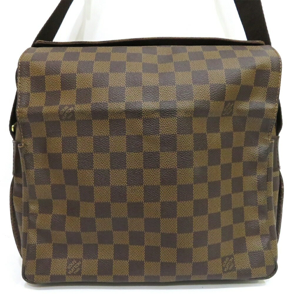 中古 ルイヴィトン バッグ ショルダーバッグ 斜め掛け ナヴィグリオ ダミエ N45255 ABランク ブラウン LOUISVUITTON 【送料無料】【西神店】