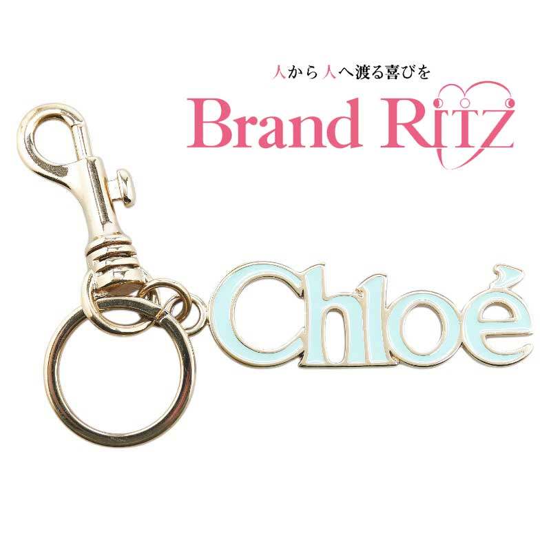 【この上なくお得!!引き換え証あり＆10％OFF】中古 AB位置づける クロエ ロゴタイプ 引きつける 御徒面子引きつける ゴールド 青碧 メッキ レディース Chloe 【貨物輸送無料】【西神店】