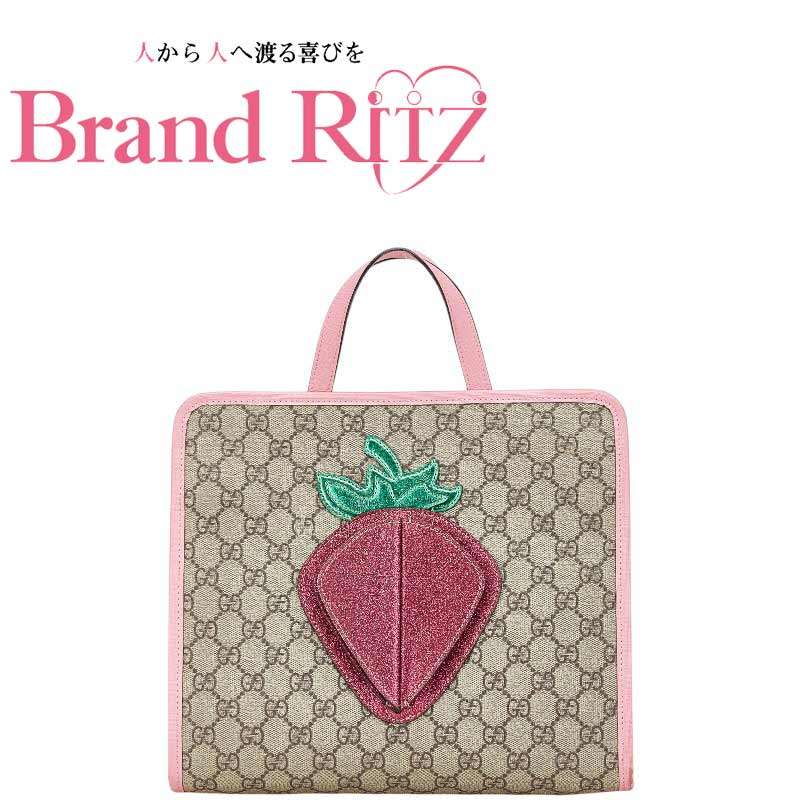 グッチ　GUCCI チルドレン　ハンドバッグ　ストロベリー　PVC GUCCI 新品未使用 グッチ チルドレンズ ストロベリーフェアリー