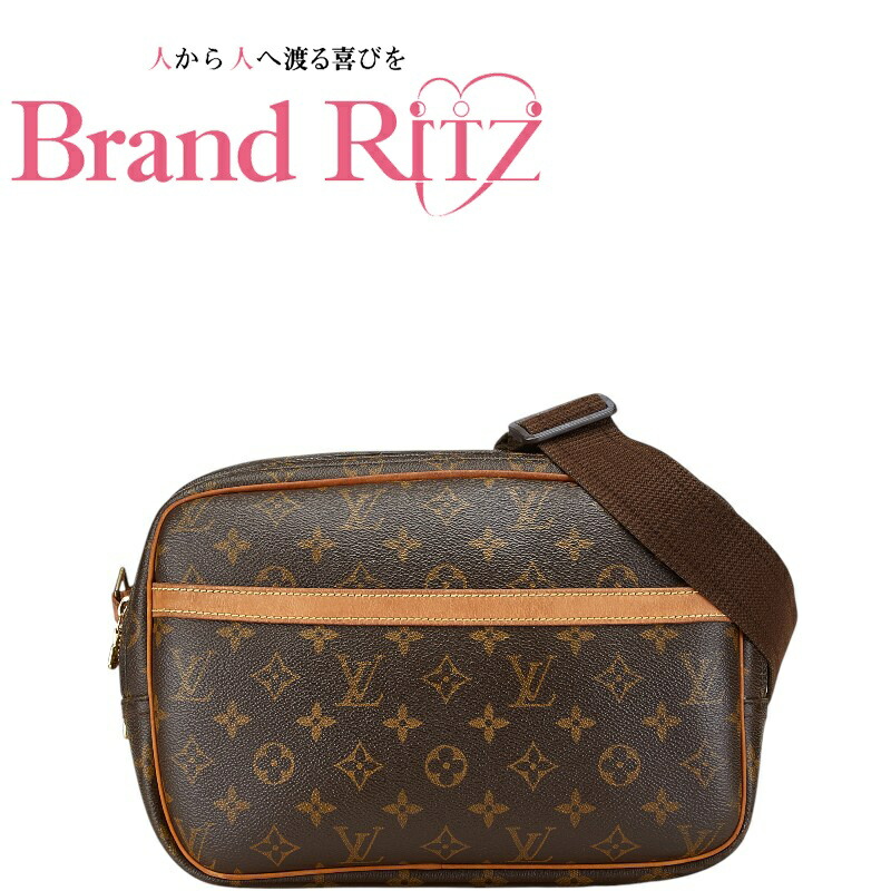 中古 良品 ルイ ヴィトン モノグラム リポーターPM 斜め掛け ショルダーバッグ M45254 ABランク ブラウン レディース LOUIS VUITTON 【送料無料】【三田店】