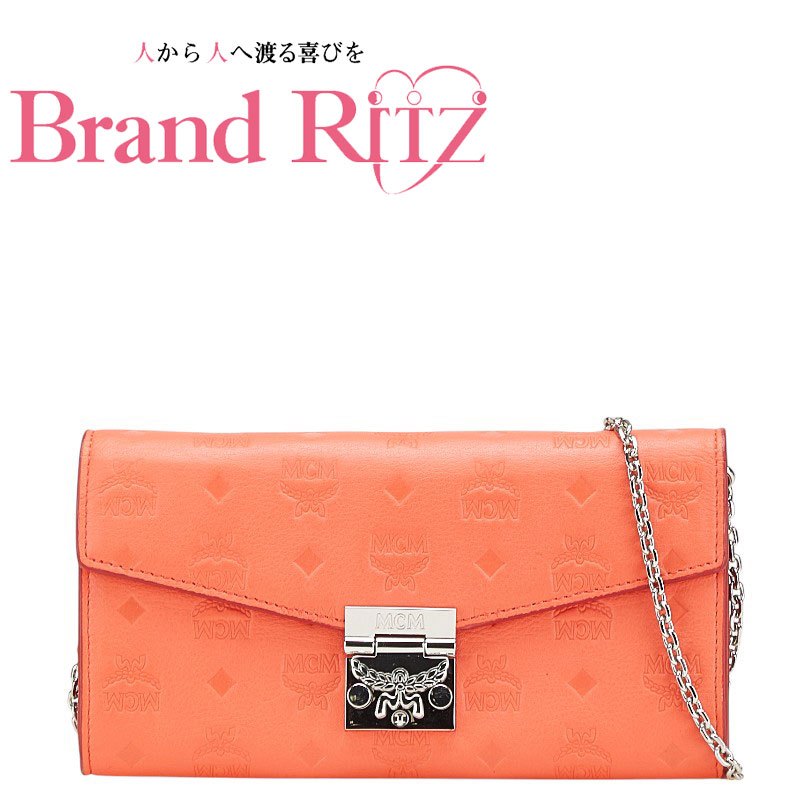 楽天市場】【未使用】【新品】エムシーエム MCM チェーンウォレット 二