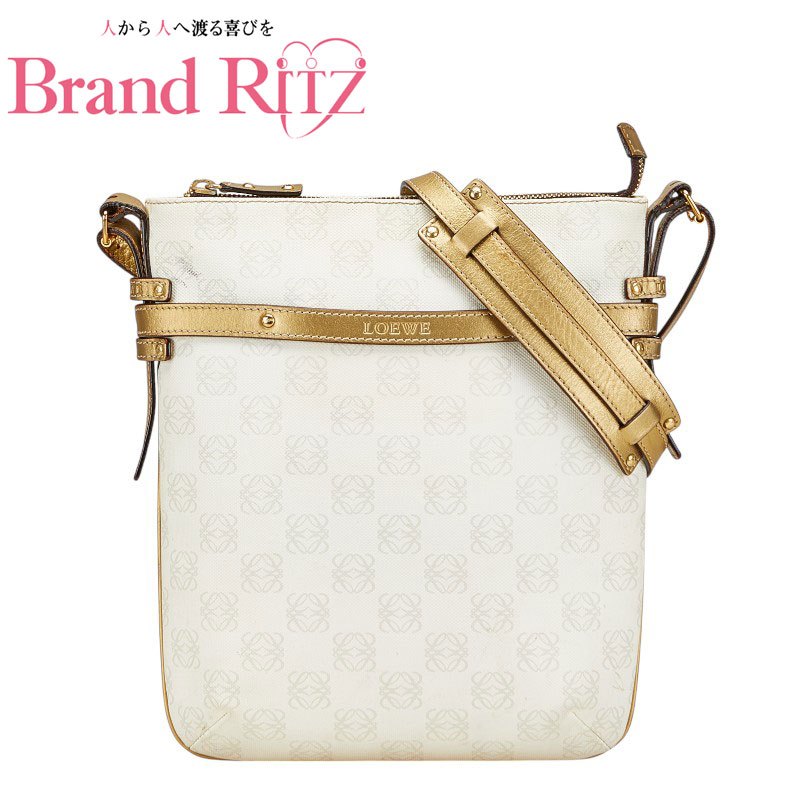 美品 LOEWE PVC アナグラム リピート ハーフムーン ショルダーバッグ 楽天市場】LOEWE ロエベ リピートアナグラム アベニュー