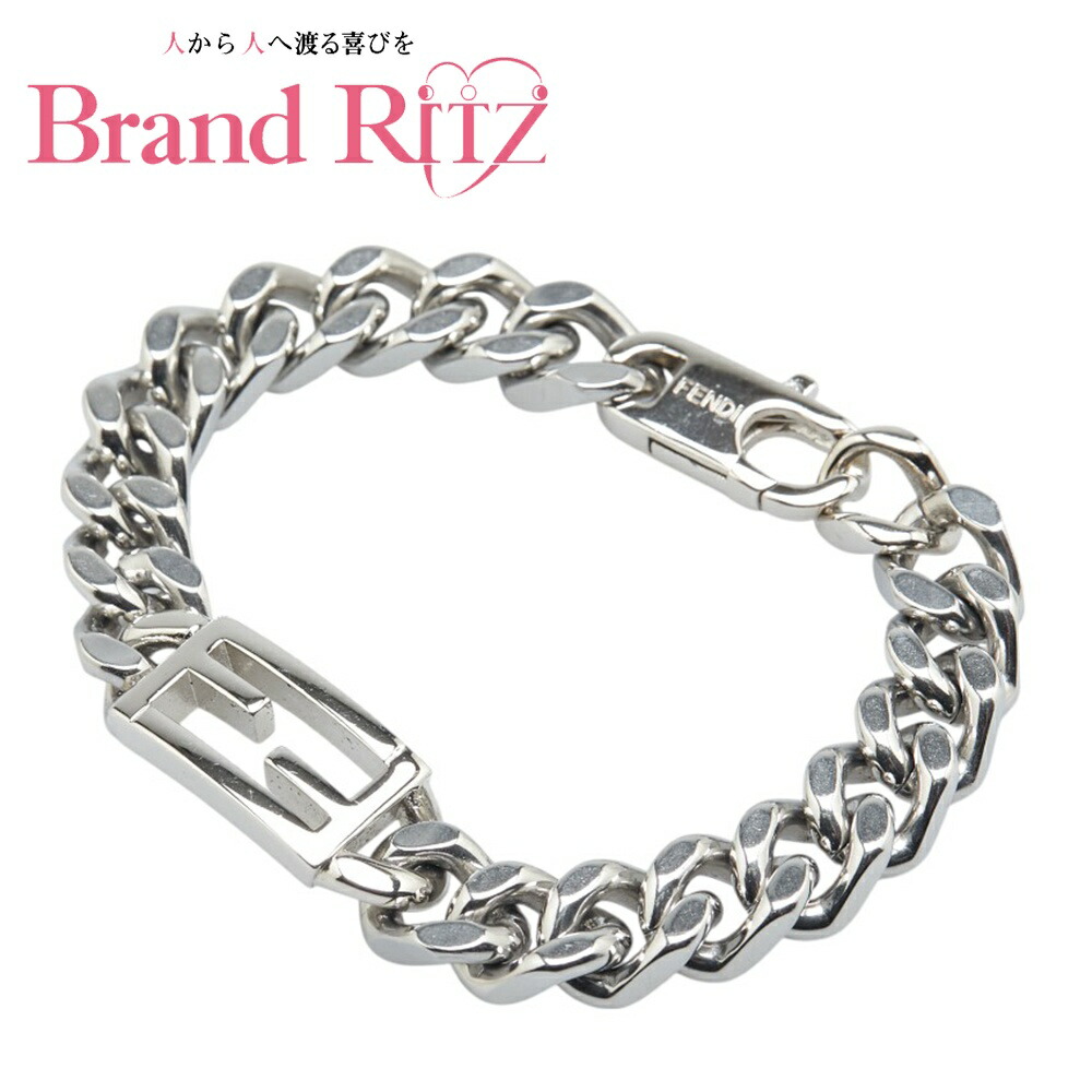 美品⭕FENDI ブレスレット シルバー 楽天市場】FENDI フェンディ バゲットブレスレット シルバー
